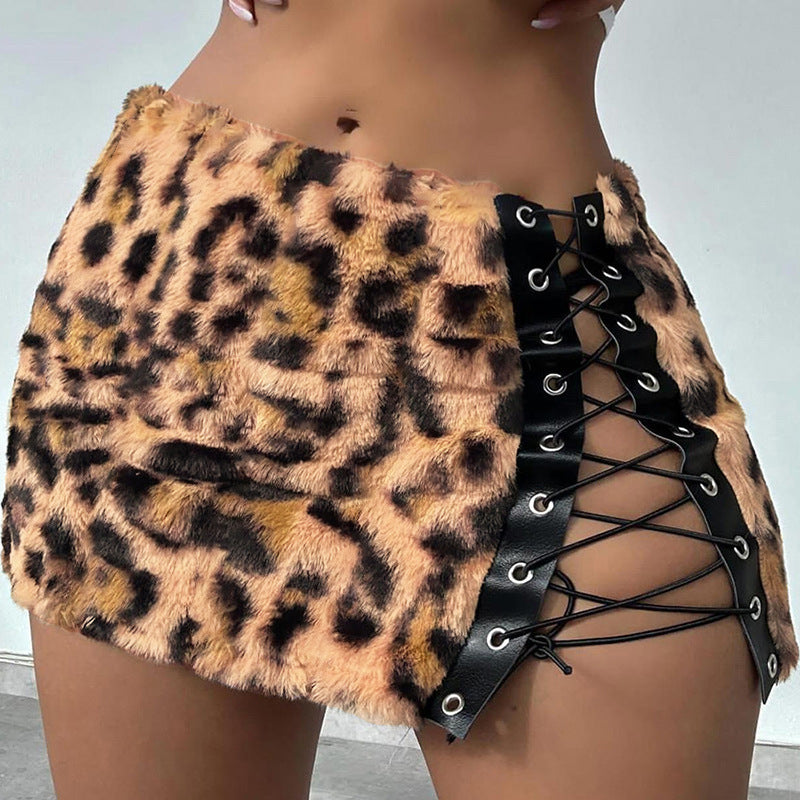 Cheetah Fur Skirt