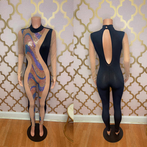 Party Sequins Jumpsuit